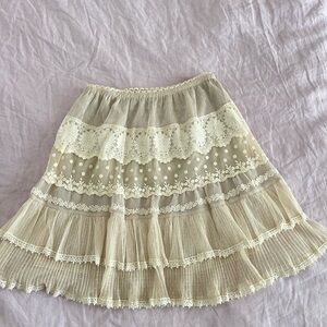 Axes Femme Lace Tiered Skirt